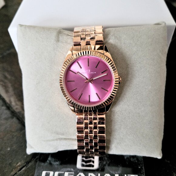 Oceanaut Women's OC7413 Rose Gold Pink Dial Watch - Picture 8 of 8